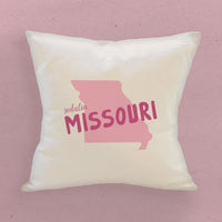 State Locale - Custom Square Canvas Pillow