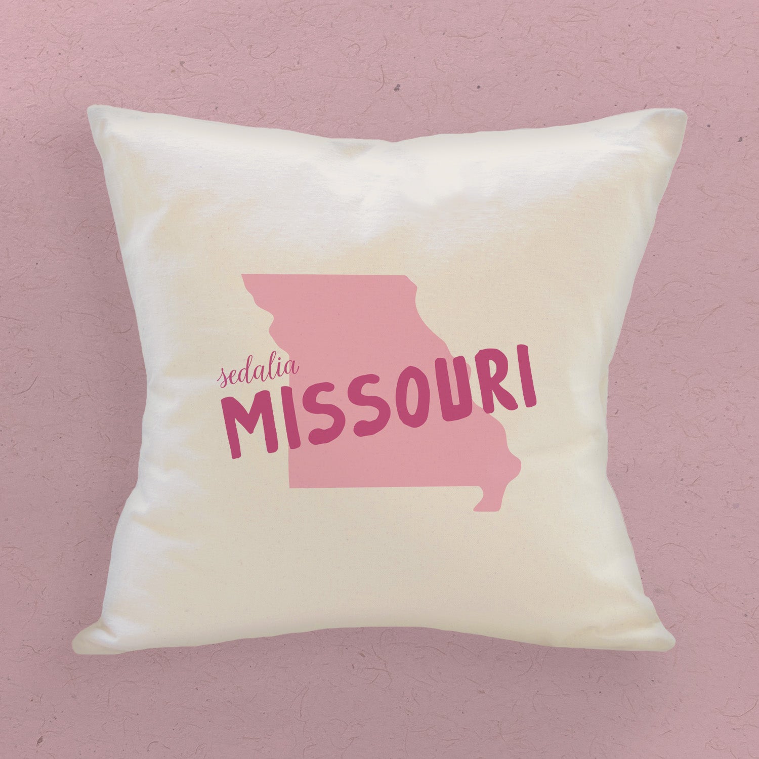 State Locale - Custom Square Canvas Pillow
