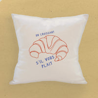 Un Croissant - Square Canvas Pillow