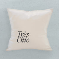 Tres Chic - Square Canvas Pillow