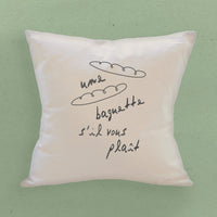 Une Baguette - Square Canvas Pillow