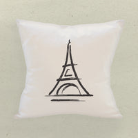 Simple Eiffel Tower - Square Canvas Pillow