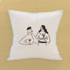 Wine Conversations - Square Canvas Pillow