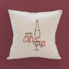 Cin Cin Champagne - Square Canvas Pillow