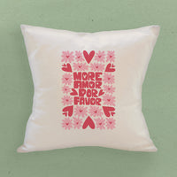 More Amor - Valentine's Square Canvas Pillow