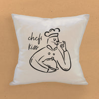 Chef's Kiss - Square Canvas Pillow