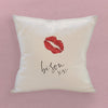 Bisou xx - Valentine's Day Square Canvas Pillow