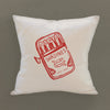 Hand Drawn Sardine Tin - Square Canvas Pillow