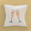Sparkling Cheers - Customizable Square Canvas Pillow