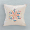 Winter Bloom Snowflake - Customizable Square Canvas Pillow