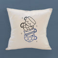 Shiny Coffee Cups - Square Canvas Pillow