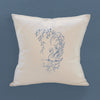 Swan Toile - Spring Square Canvas Pillow