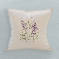 Le Jardin Purple - Spring Square Canvas Pillow