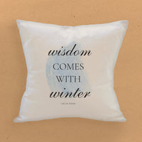 Winter Wisdom - Square Canvas Pillow