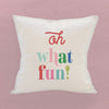 Oh What Fun - Square Canvas Pillow