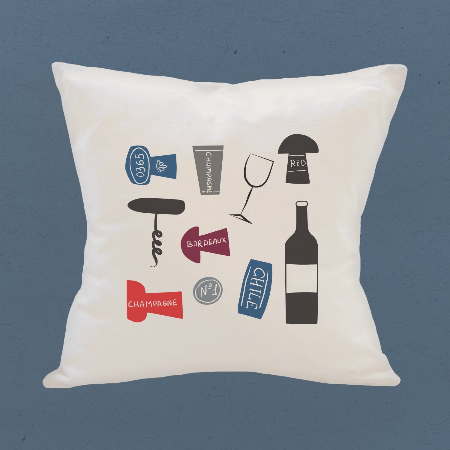 Wine Corks - Square Canvas Pillow