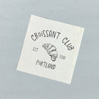 Croissant Club - Custom Swedish Dish Cloth