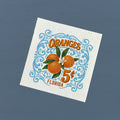 Oranges Vintage Lettered Sign - Custom Swedish Dish Cloth