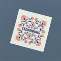 Pink Floral Folk Tile - Custom Swedish Dish Cloth