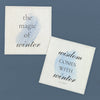 Winter Quotes 2pk - Swedish Dish Cloth