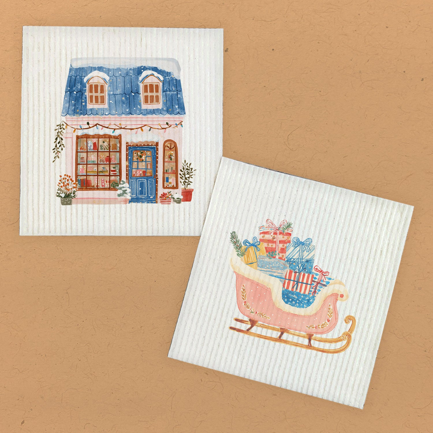 Sleigh Rosé - 2pk Swedish Dish Cloth