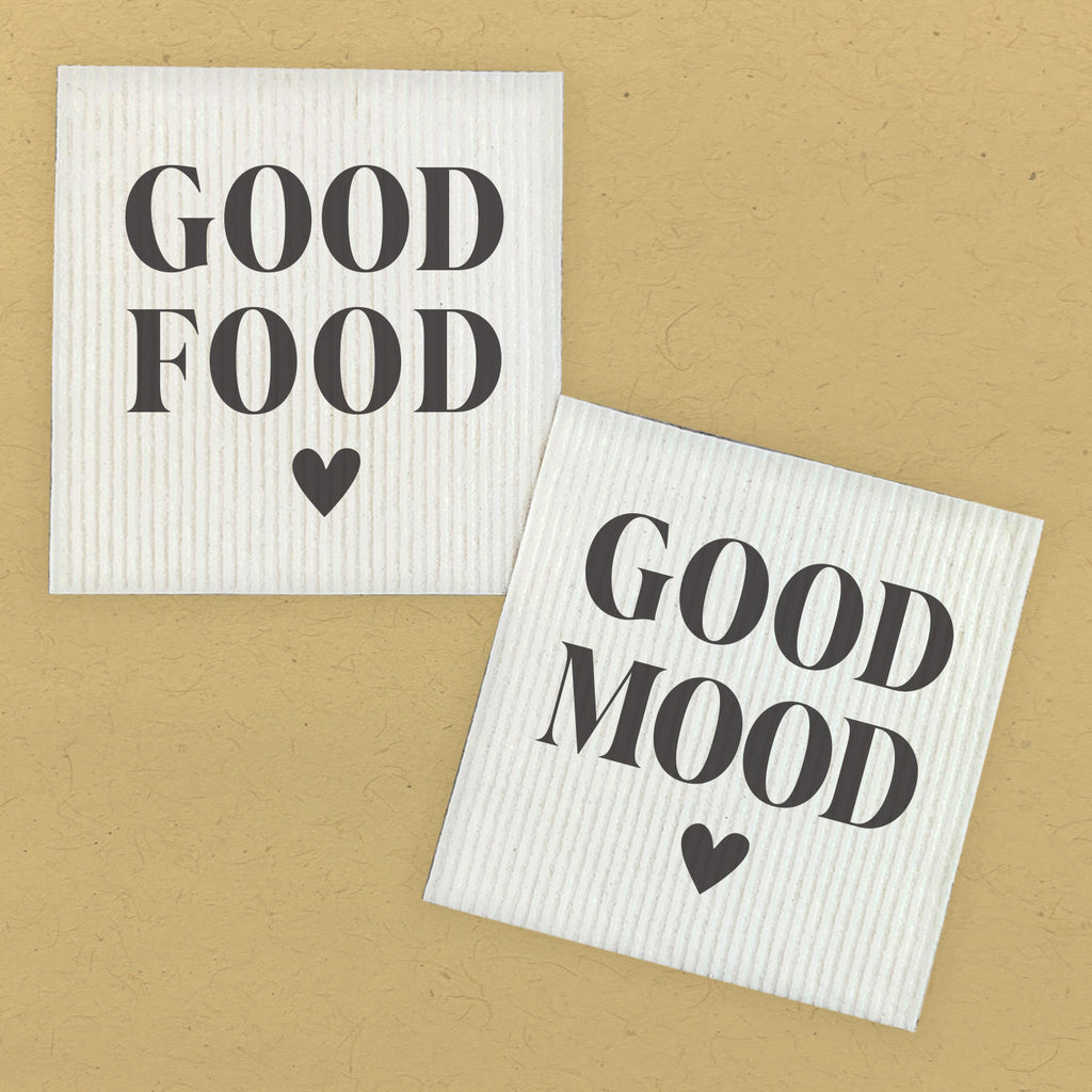 Good Food Good Mood - 2pk Swedish Dish Cloth