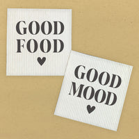 Good Food Good Mood - 2pk Swedish Dish Cloth