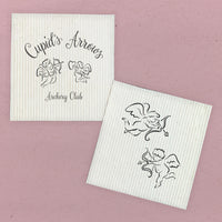 Set of Cupid's Arrows and Flying Cupids - Valentine's 2pk Swedish Dish Cloth