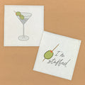 Martini's And Olives - 2pk Swedish Dish Cloth