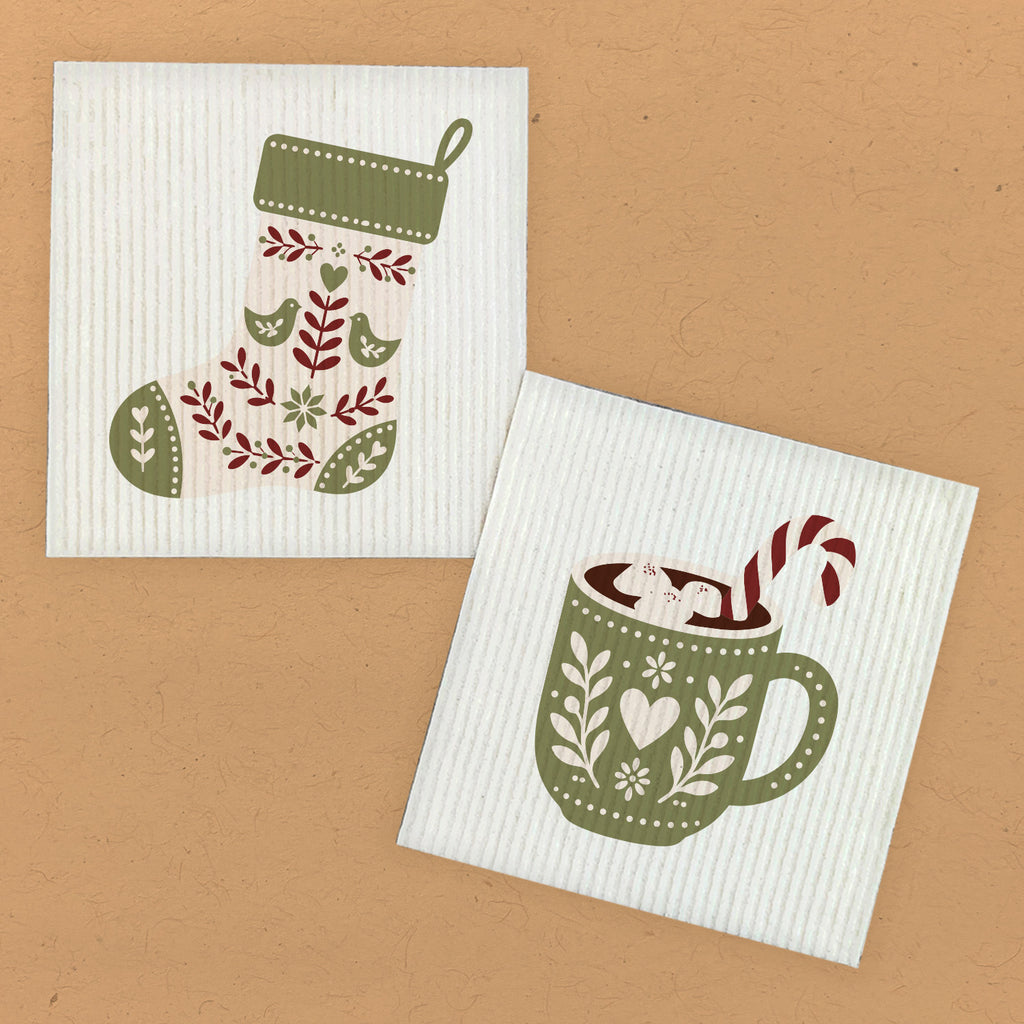 Scandanavian Hot Chocolate - 2pk Swedish Dish Cloth