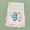 Nordic Floral Mittens - Customizable Cotton Tea Towel