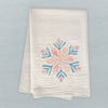 Winter Bloom Snowflake - Customizable Cotton Tea Towel