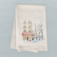 Christmas Present Paris - Cotton Tea Towel