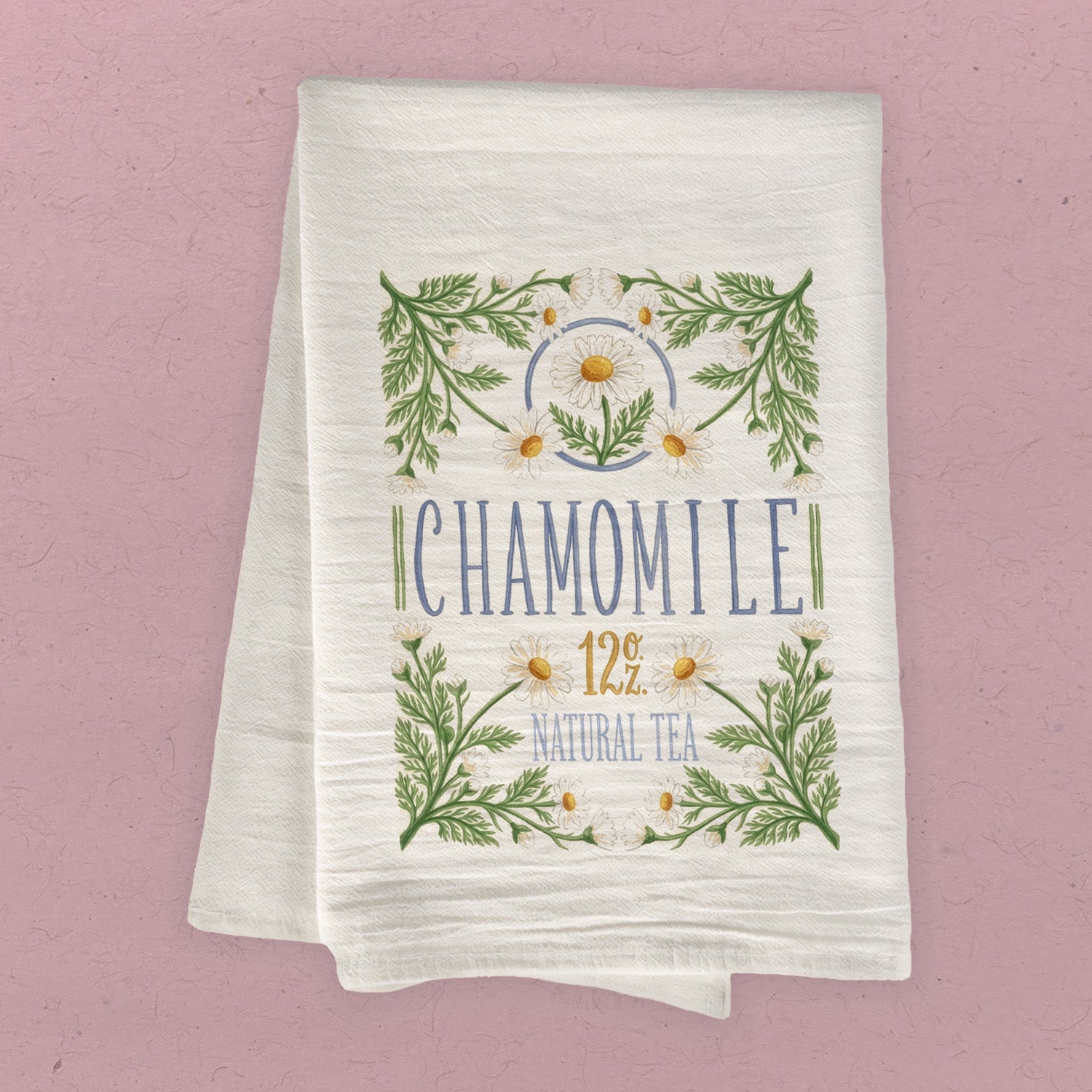 Chamomile Tea Tin - Cotton Tea Towel