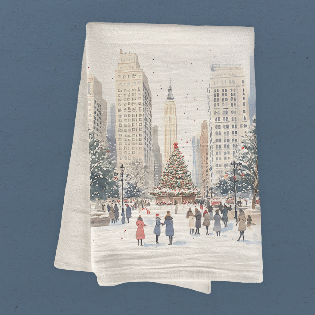 Big Apple Christmas - Cotton Tea Towel
