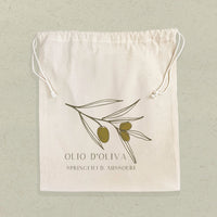 Olio D'oliva - Reusable Cotton  Cinch Bag