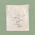 Un Baguette - Cotton Cinch Bag