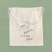 Un Baguette - Reusable Cotton  Cinch Bag