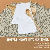 Blue Tiles - Custom Waffle Weave Towel