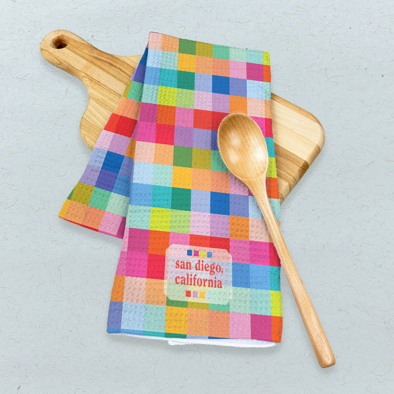 Colorful Swatches - Custom Waffle Weave Towel