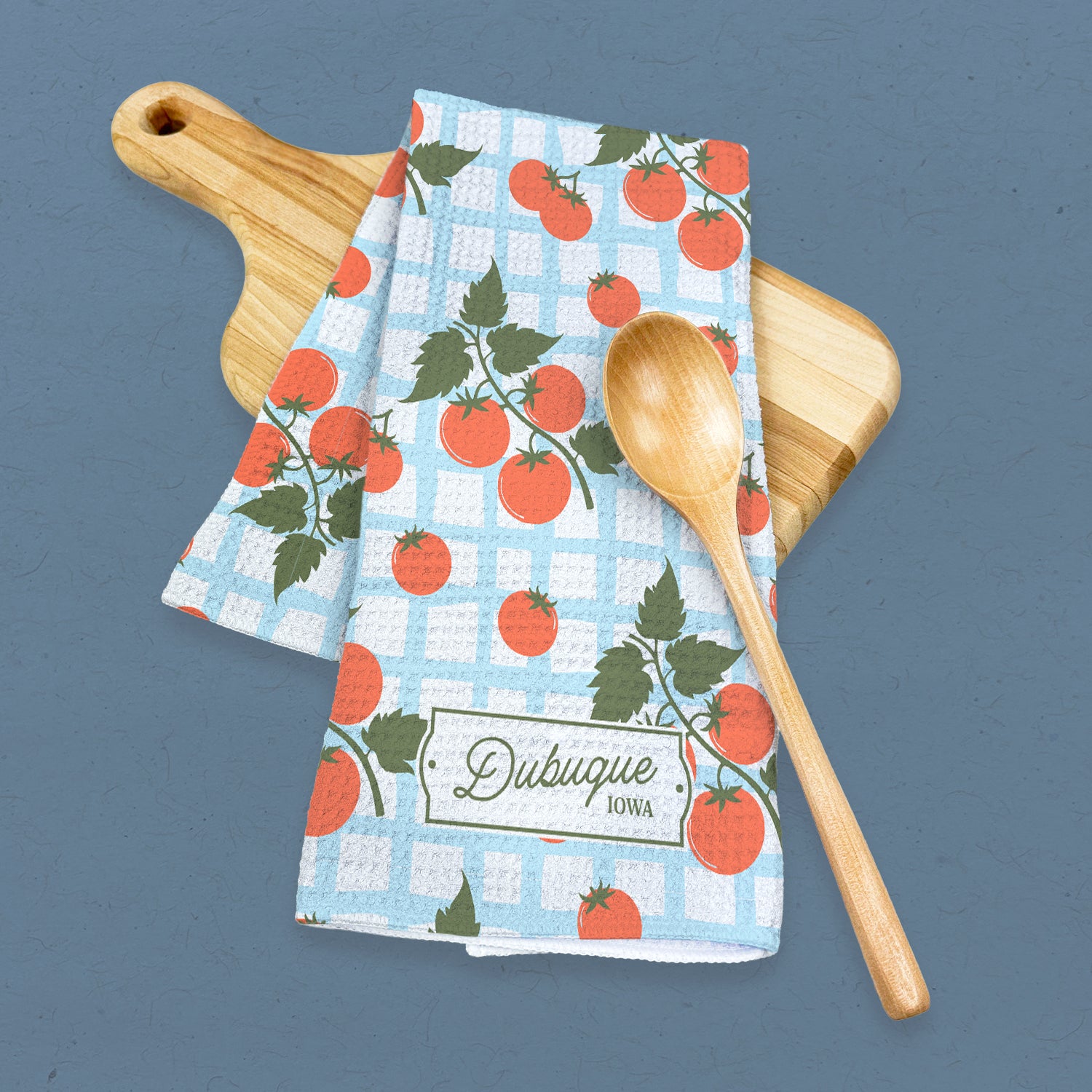 Tomato Picnic - Custom Waffle Weave Towel
