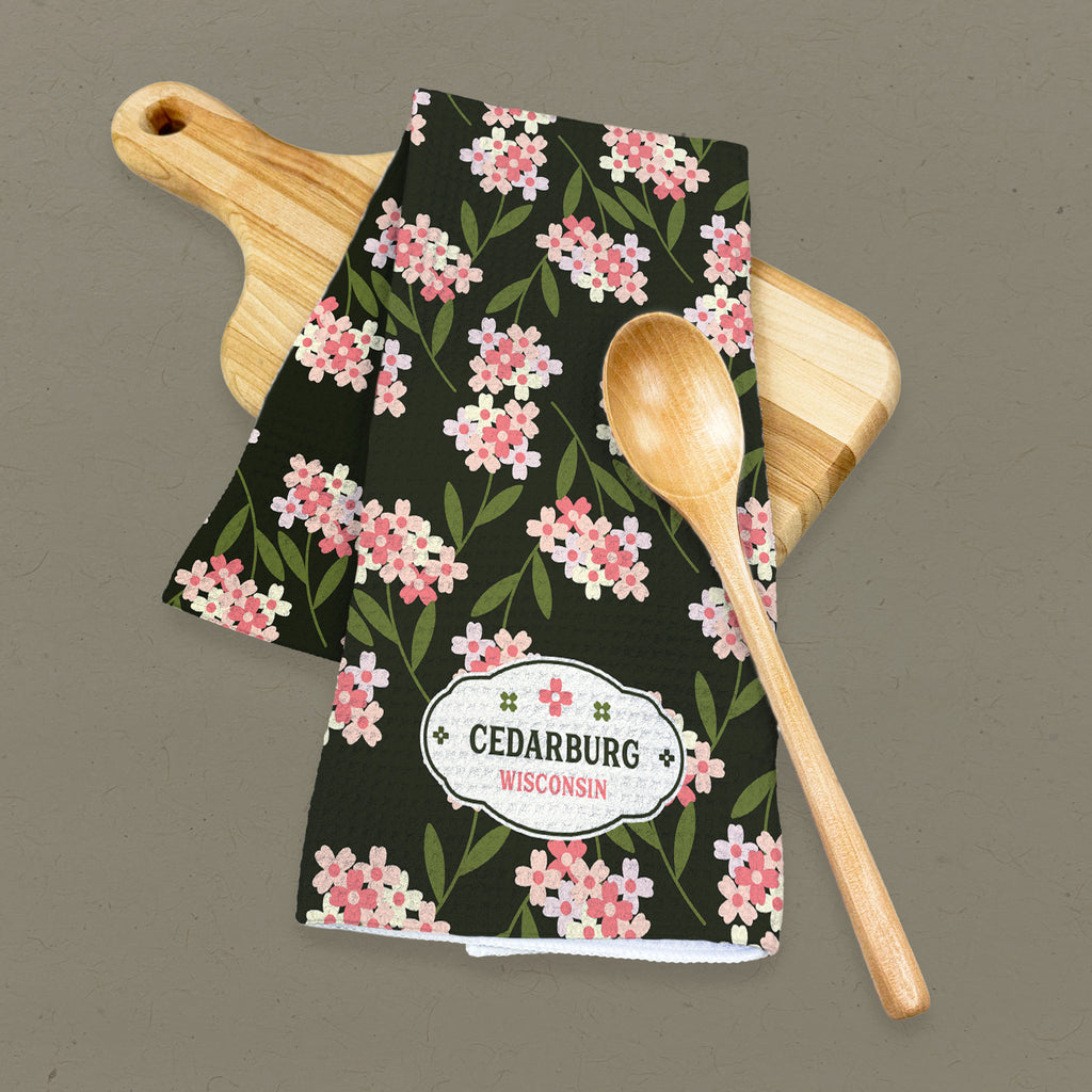 Local Floral - Custom Waffle Weave Towel