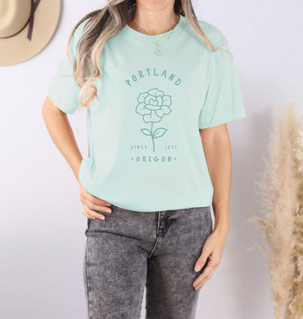 Rose City State Est - Custom Short Sleeve T-Shirt