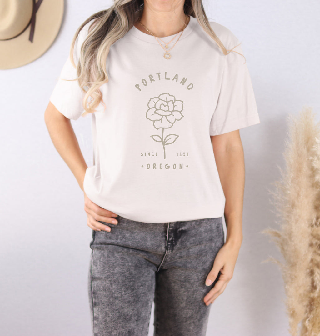 Rose City State Est - Custom Short Sleeve T-Shirt