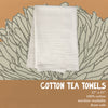 Bonjour Trois - Cotton Tea Towel