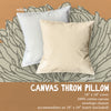 Ginkgo Leaf City State - Square Canvas Pillow