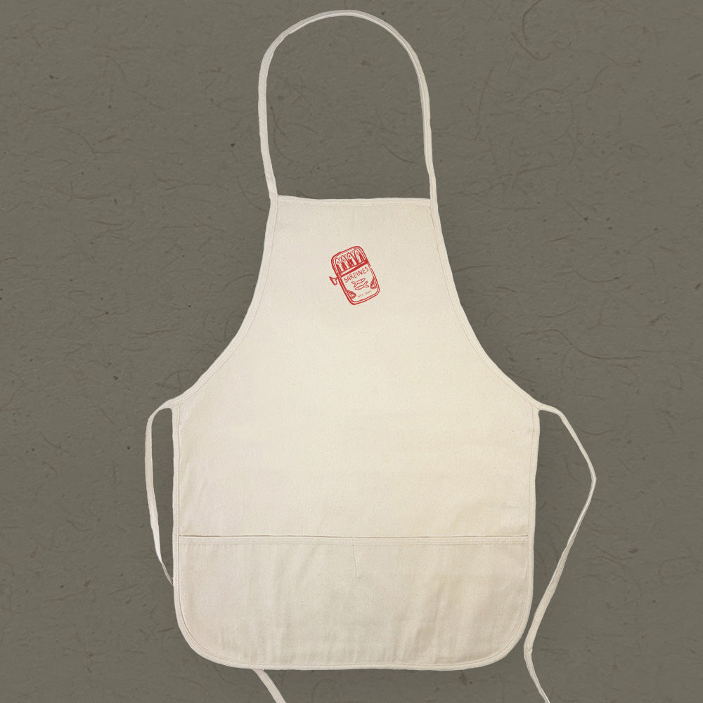 Hand Drawn Sardine Tin - Women's Apron