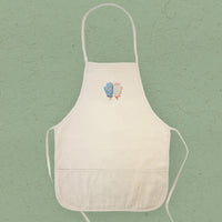 Nordic Floral Mittens - Customizable Women's Apron