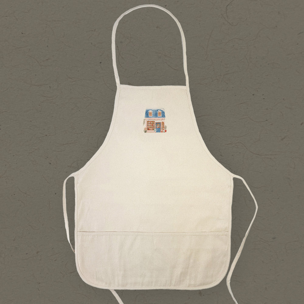 Cozy Winter Storefront - Customizable Women's Apron