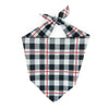 Black & White Plaid - Pet Bandana